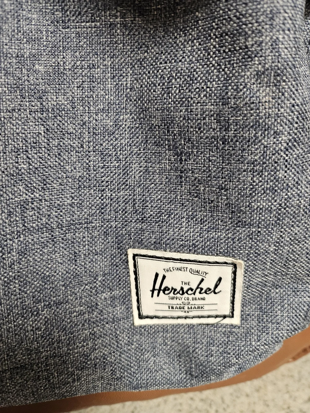 Herschel Supply Company Heritage Backpack in Heather Gray with Brown Accents